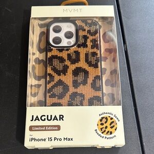 MVMT limited edition jaguar beaded iPhone 15 pro max case